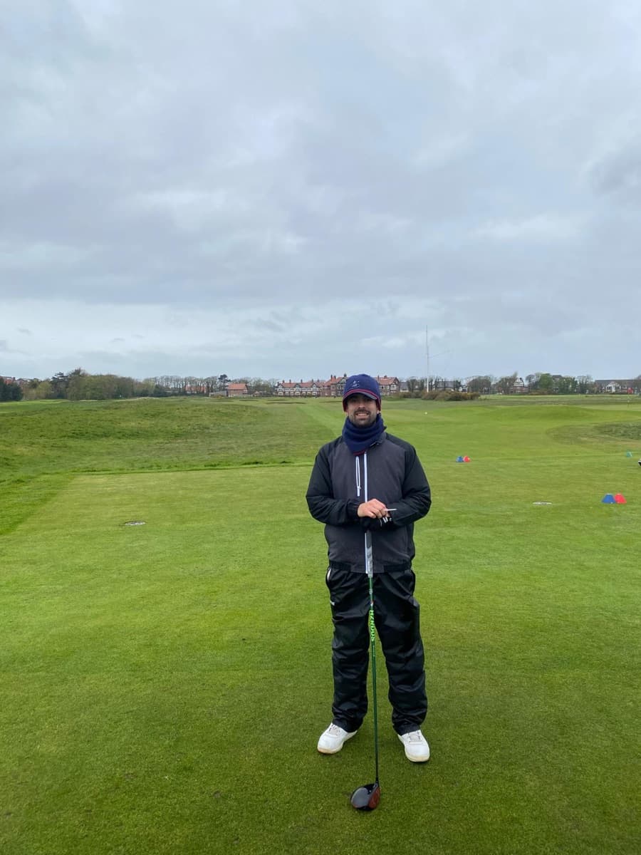 Julian on a golf trip